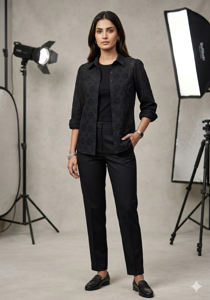 100% COTTON CAMBRIC EMBROIDERED, M-3340
